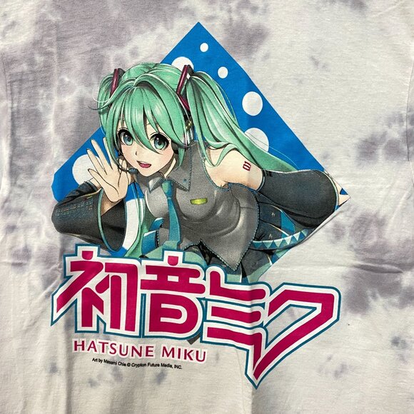 Hatsune Miku Let's Go! tiedye Tshirt size s/m - Picture 2 of 4